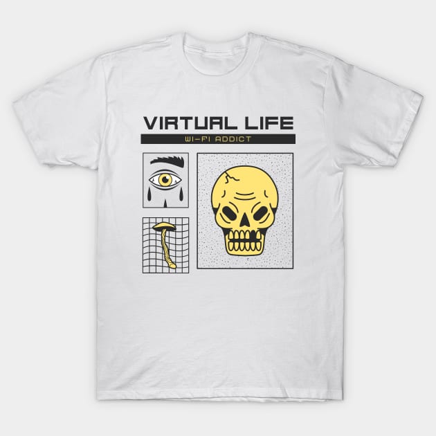 Virtual life T-Shirt by Milon store